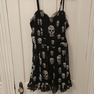 RoyalBones black skull dress
